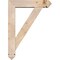 Ekena Millwork Traditional Arts and Crafts Smooth Bracket w/ Offset Brace, Douglas Fir, 5 1/2"W x 22"D x 30"H BKT0604X22X30TRA03SDF - alternate 4